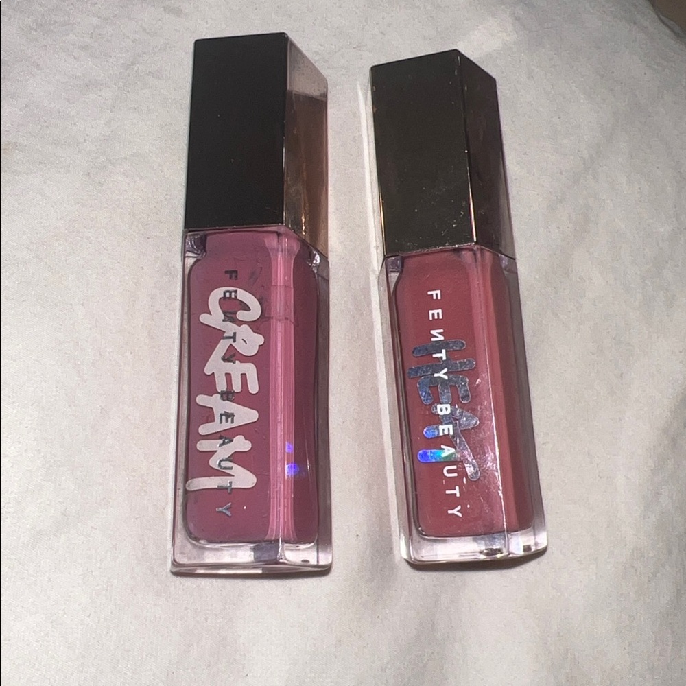 Fenty Beauty Gloss Set in Rich Mauve and Soft Pink